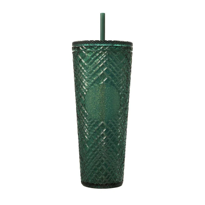 New Straight Plastic Straw Water Cup