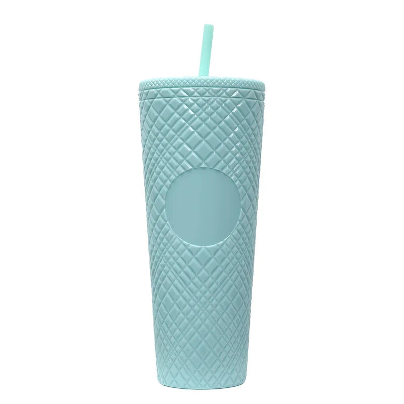 New Straight Plastic Straw Water Cup