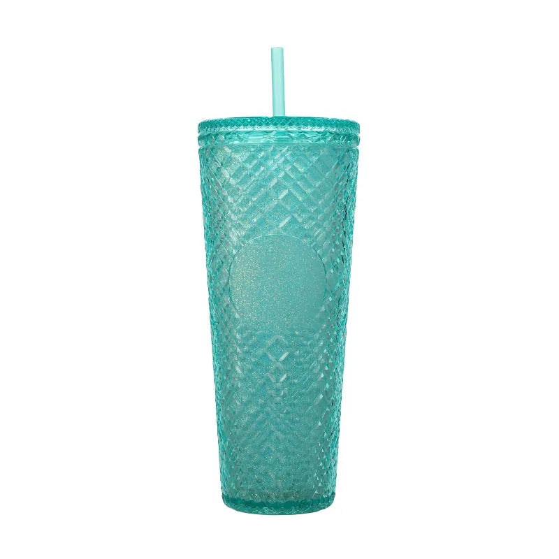 New Straight Plastic Straw Water Cup