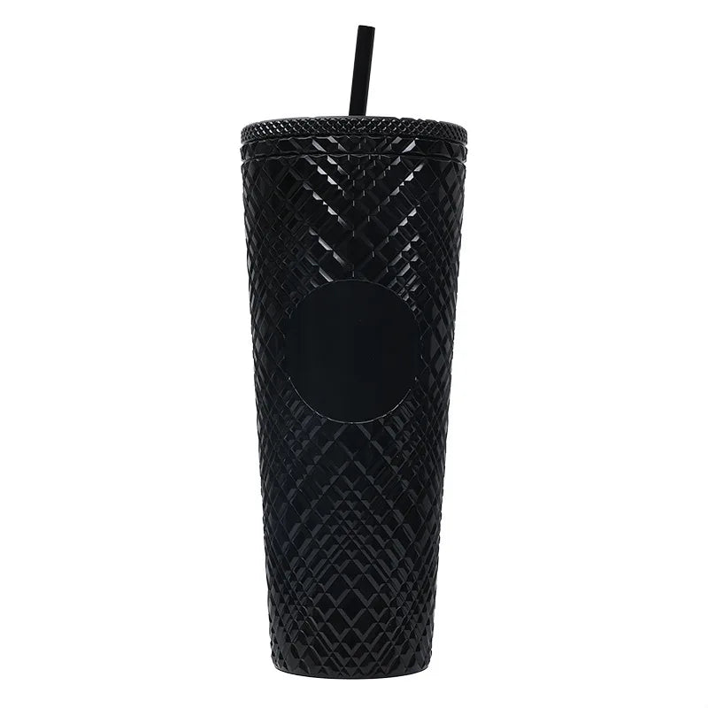New Straight Plastic Straw Water Cup