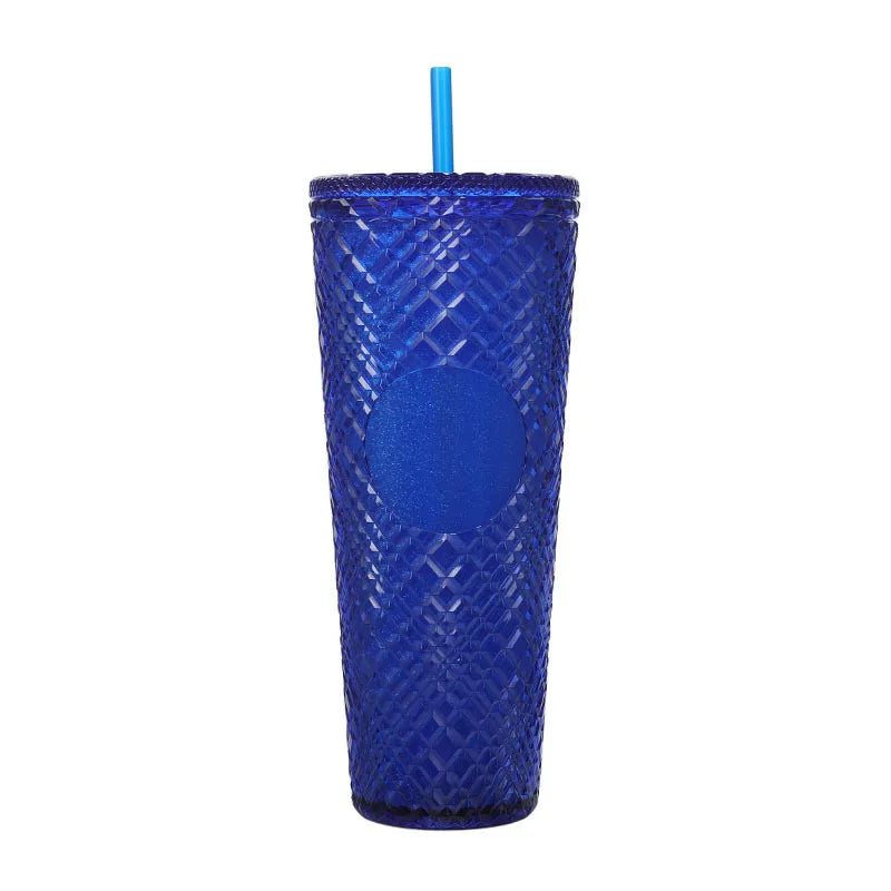 New Straight Plastic Straw Water Cup