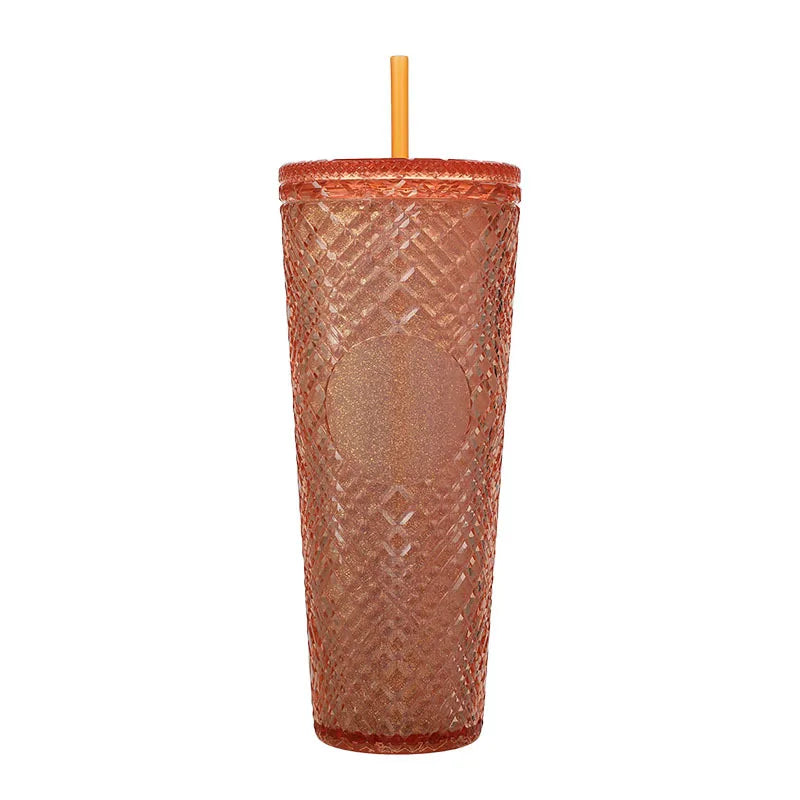 New Straight Plastic Straw Water Cup