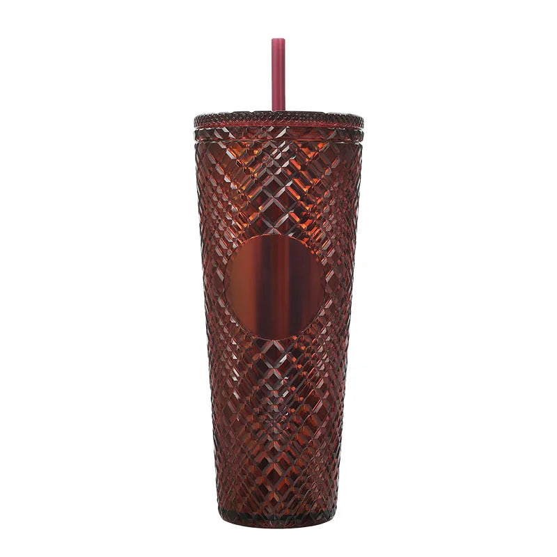 New Straight Plastic Straw Water Cup