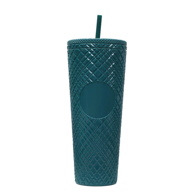 New Straight Plastic Straw Water Cup