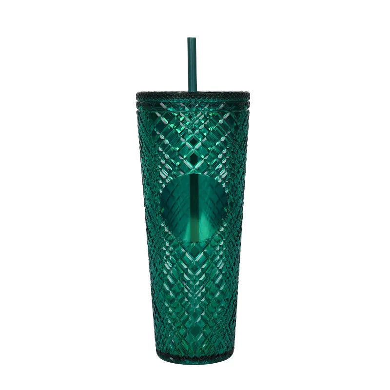 New Straight Plastic Straw Water Cup