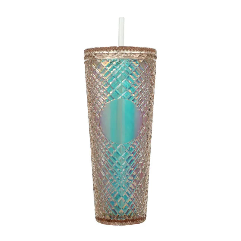 New Straight Plastic Straw Water Cup