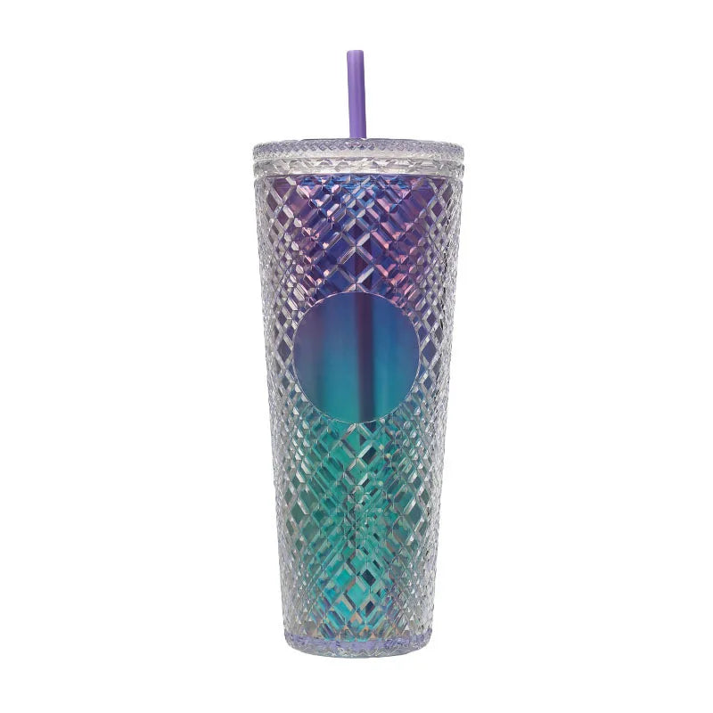 New Straight Plastic Straw Water Cup