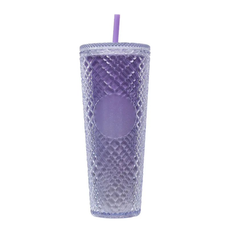 New Straight Plastic Straw Water Cup